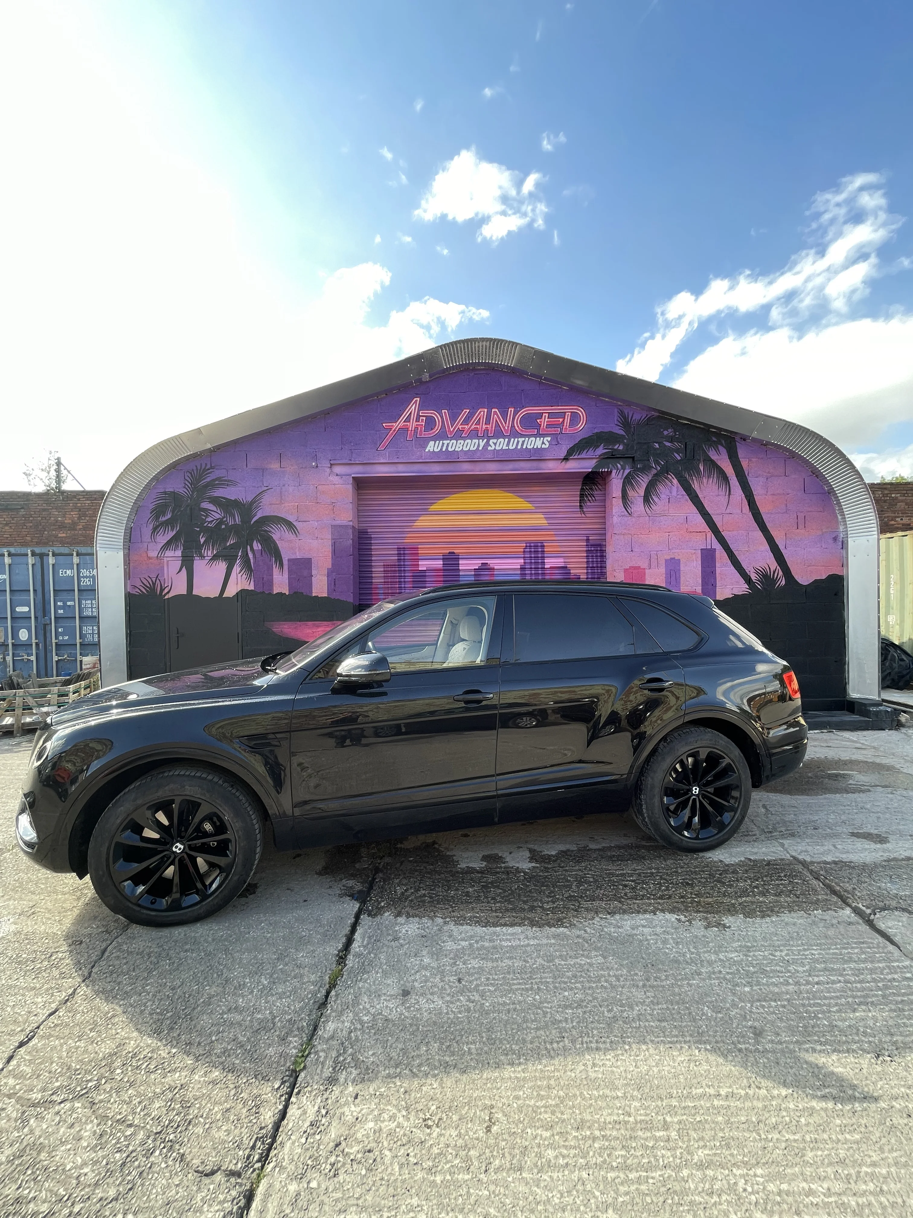 SMART repair result on a damaged vehicle panel